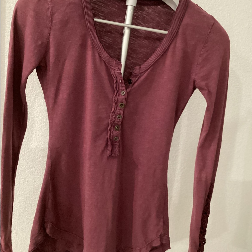 Elegant Purple tops with Floral Detail